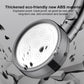 Shower head spray face with water droplets impact, dark gray ABS