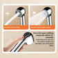 Two-setting shower head with one-click switch, bubble spray nozzle and control