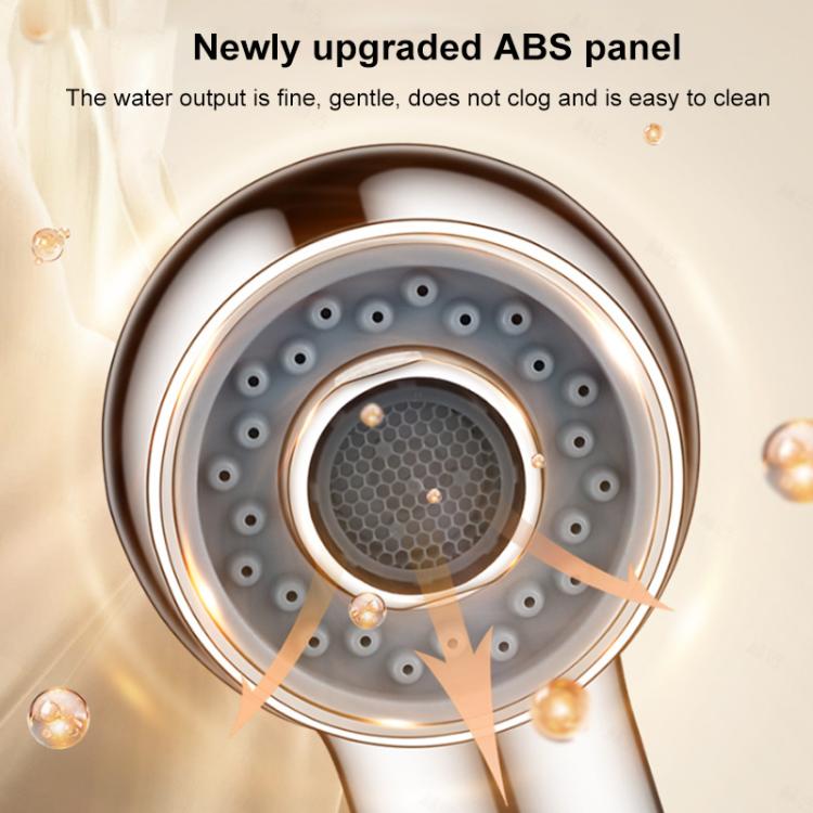 Two-setting shower head nozzle interior view, fine bubble water outlet holes