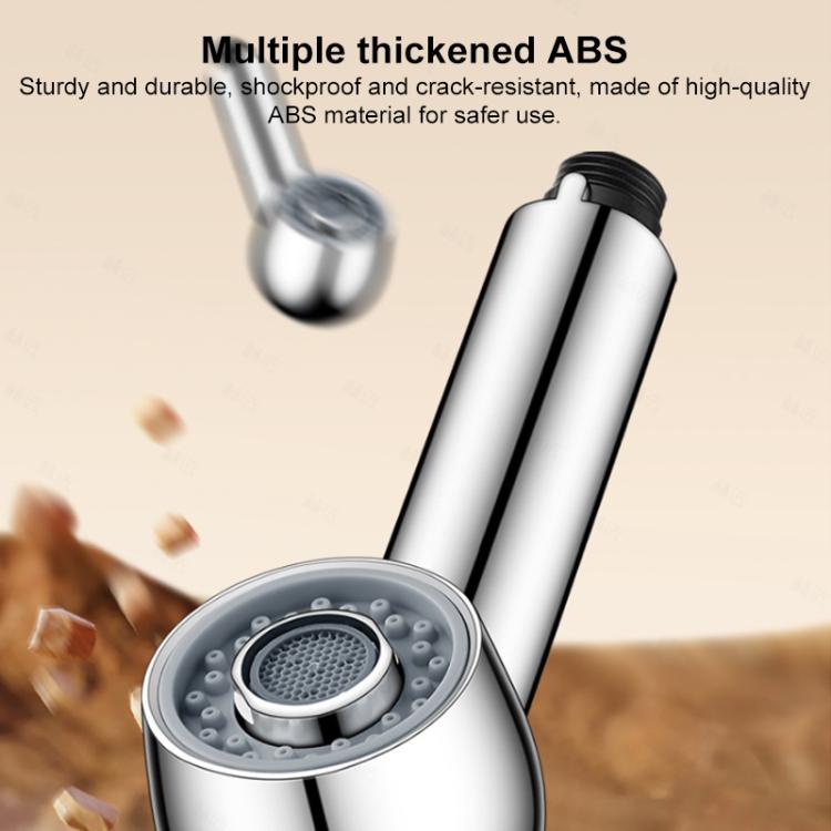 Two-setting shower head with anti-crack ABS body, chrome handle and gray spray face