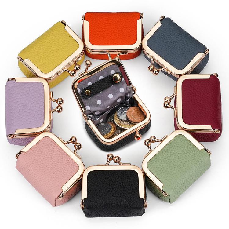 Mini jewelry storage bags set in multiple colors with gold clasp frames