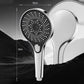 Portable 3-Setting Adjustable Pressurized Round Large Panel Shower Head Shower Nozzle