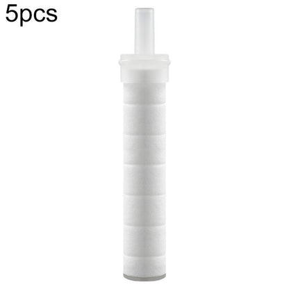White shower water filter cartridge, cylindrical PP cotton insert, 16.5 x 2.6 cm