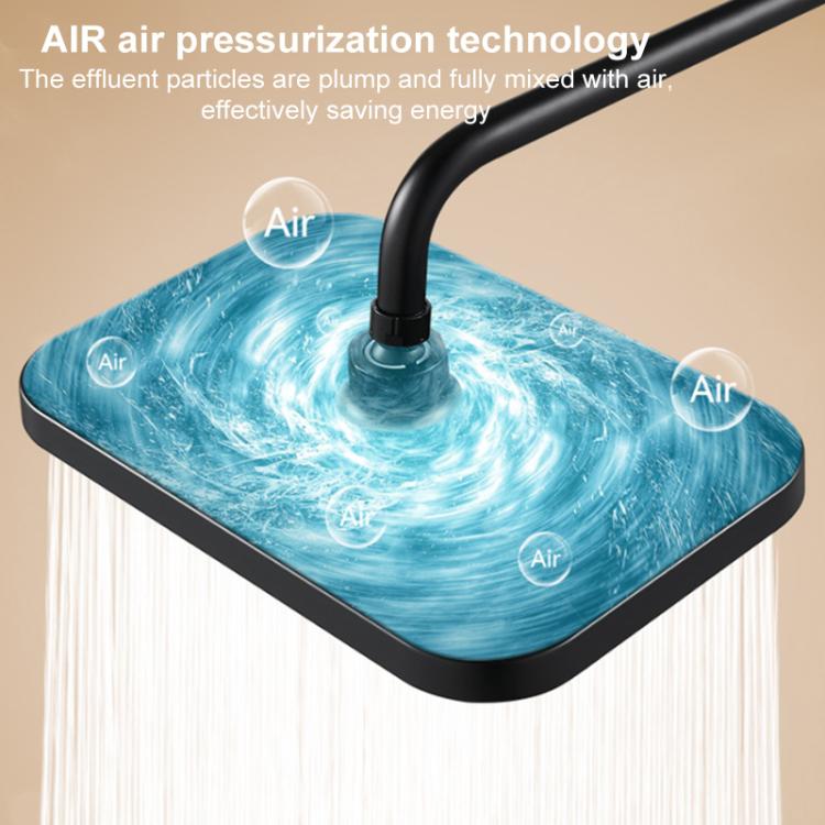 13 Inch Square Overhead Top Spray Pressurized Shower Head Shower Nozzle