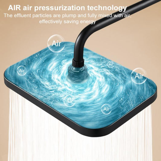 13 Inch Square Overhead Top Spray Pressurized Shower Head Shower Nozzle