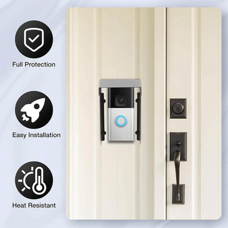 Ring Doorbell Rainproof Cover Metal Bracket Kit, FS-24116