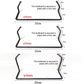Black mattress anti-slip guardrail strips diagram with 25cm and slot widths
