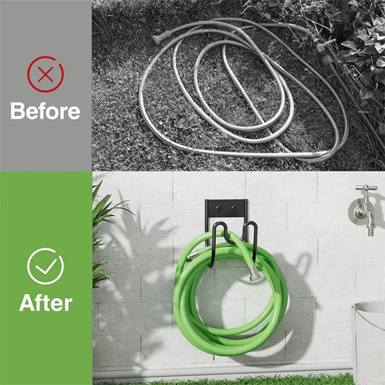 U-shaped Hose Hanger Garden Wall-mounted Water Pipe Bracket Hook, FS-24134