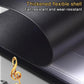 Piano music binder close-up of flexible, wear-resistant black cover edge