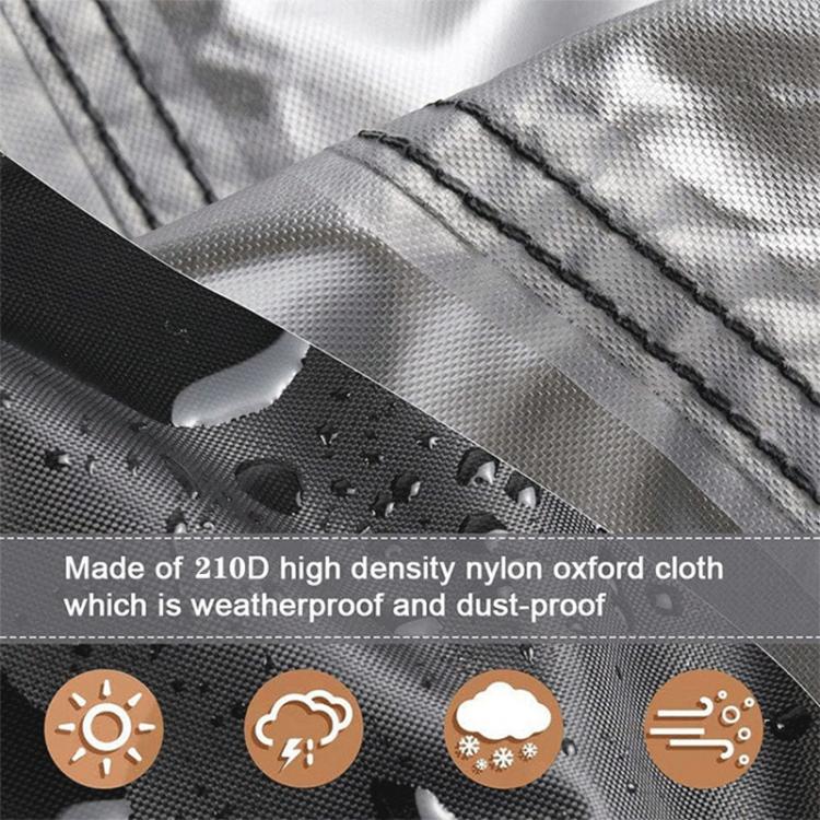 Black 210D nylon oxford cover fabric with waterproof, dustproof protection texture