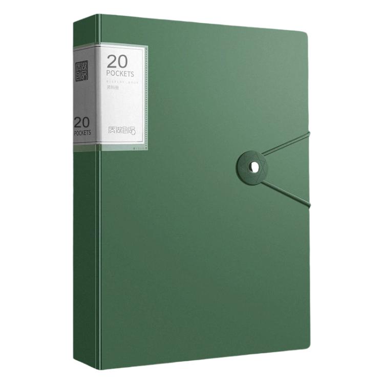 A4 Transparent Inner Pocket Document Storage Folder with Buckle, 20 Pockets, 30 Pockets, 40 Pockets, 60 Pockets, 100 Pockets