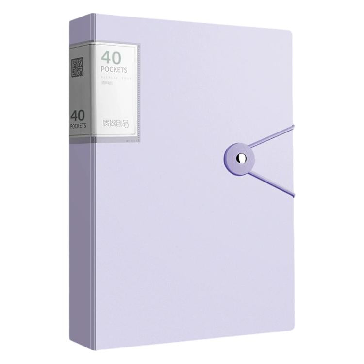 A4 Transparent Inner Pocket Document Storage Folder with Buckle, 20 Pockets, 30 Pockets, 40 Pockets, 60 Pockets, 100 Pockets