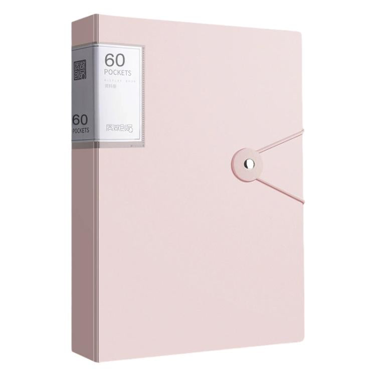A4 Transparent Inner Pocket Document Storage Folder with Buckle, 20 Pockets, 30 Pockets, 40 Pockets, 60 Pockets, 100 Pockets