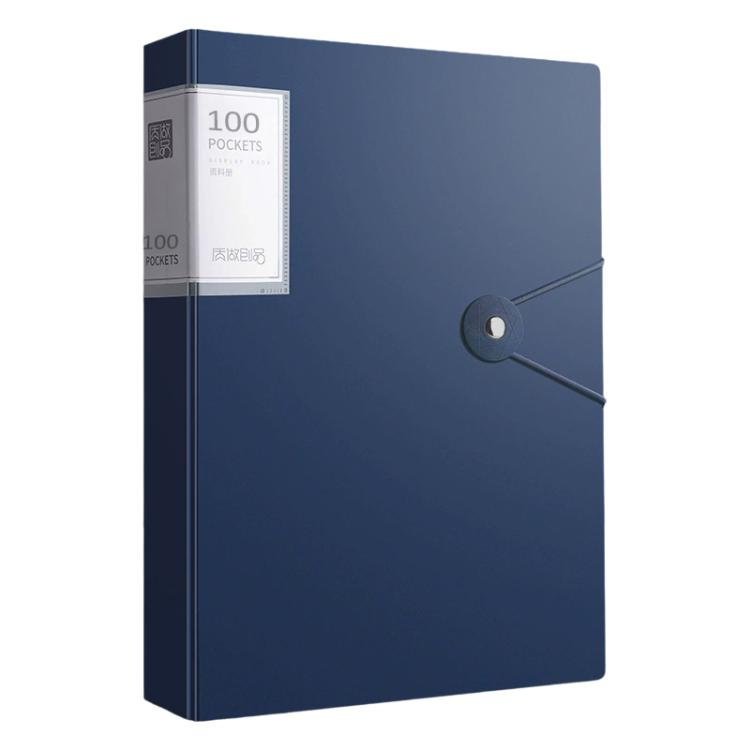 A4 Transparent Inner Pocket Document Storage Folder with Buckle, 20 Pockets, 30 Pockets, 40 Pockets, 60 Pockets, 100 Pockets