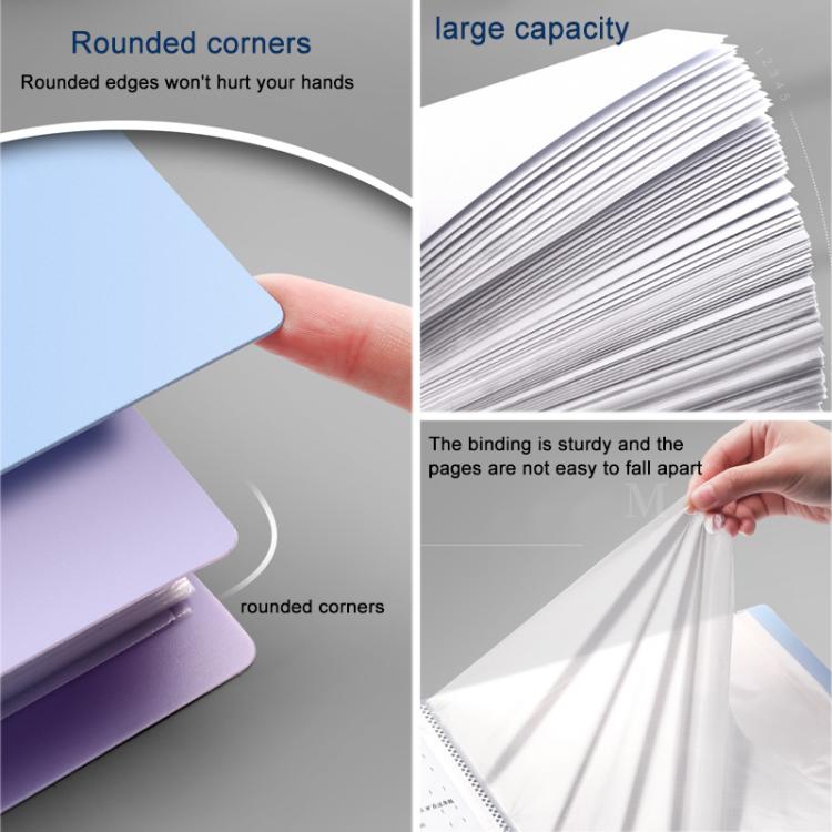 A4 Transparent Inner Pocket Document Storage Folder with Buckle, 20 Pockets, 30 Pockets, 40 Pockets, 60 Pockets, 100 Pockets
