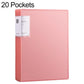 A4 Translucent Inner Pocket Document Storage Folder, 20 Pockets, 30 Pockets, 40 Pockets, 60 Pockets, 100 Pockets