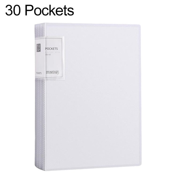 A4 Translucent Inner Pocket Document Storage Folder, 20 Pockets, 30 Pockets, 40 Pockets, 60 Pockets, 100 Pockets