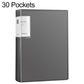 A4 Translucent Inner Pocket Document Storage Folder, 20 Pockets, 30 Pockets, 40 Pockets, 60 Pockets, 100 Pockets