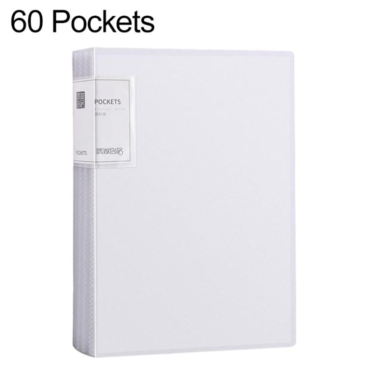A4 Translucent Inner Pocket Document Storage Folder, 20 Pockets, 30 Pockets, 40 Pockets, 60 Pockets, 100 Pockets