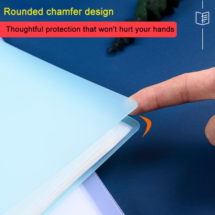 A4 Translucent Inner Pocket Document Storage Folder, 20 Pockets, 30 Pockets, 40 Pockets, 60 Pockets, 100 Pockets