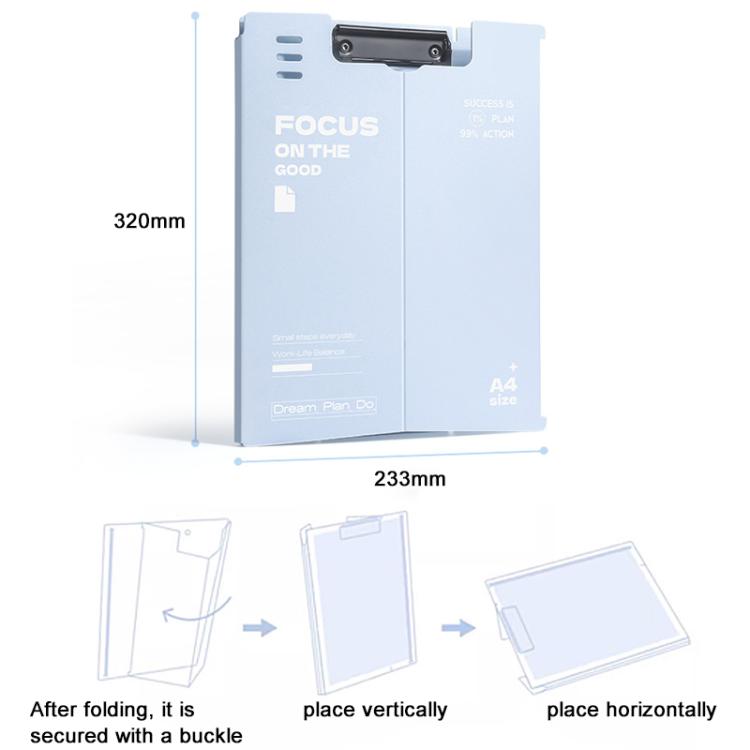 A4 Standing File Board Writing Pad, Vertical, Horizontal