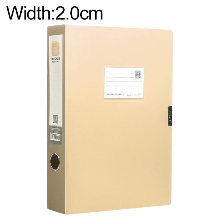 PP Thickened A4 Foldable File Storage Box, 2.0cm, 3.5cm, 5.5cm, 7.5cm