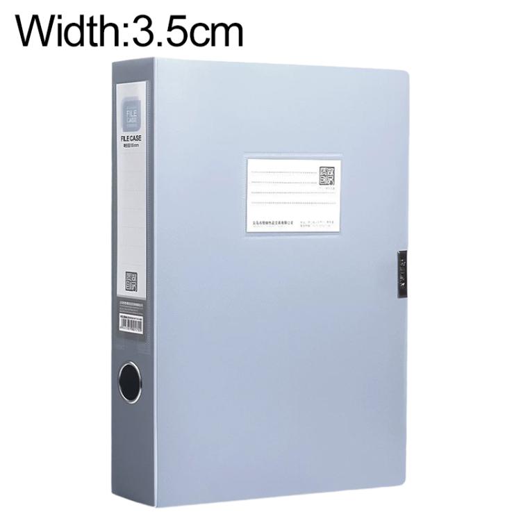 PP Thickened A4 Foldable File Storage Box, 2.0cm, 3.5cm, 5.5cm, 7.5cm