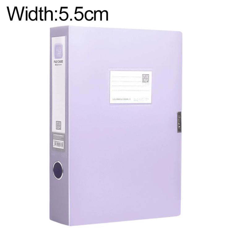 PP Thickened A4 Foldable File Storage Box, 2.0cm, 3.5cm, 5.5cm, 7.5cm