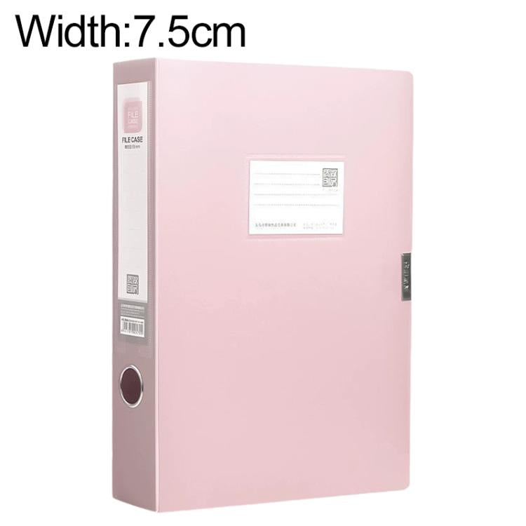 PP Thickened A4 Foldable File Storage Box, 3.5cm, 5.5cm, 7.5cm, 2.0cm