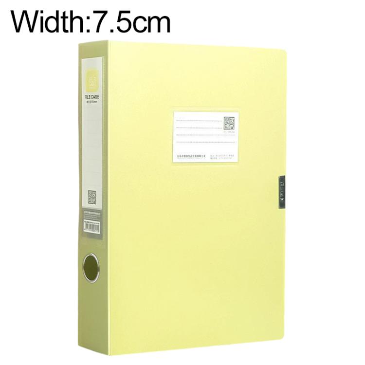 PP Thickened A4 Foldable File Storage Box, 2.0cm, 3.5cm, 5.5cm, 7.5cm