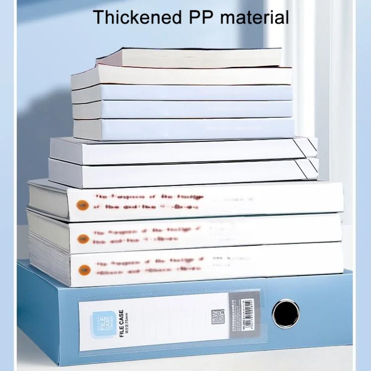 PP Thickened A4 Foldable File Storage Box, 2.0cm, 3.5cm, 5.5cm, 7.5cm