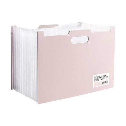 A4 Portable Multiple Compartments File Folder with Index Tabs
