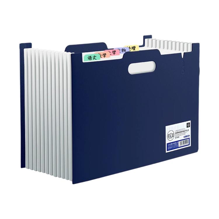 A4 Portable Multiple Compartments File Folder with Index Tabs