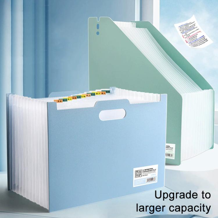 A4 Portable Multiple Compartments File Folder with Index Tabs