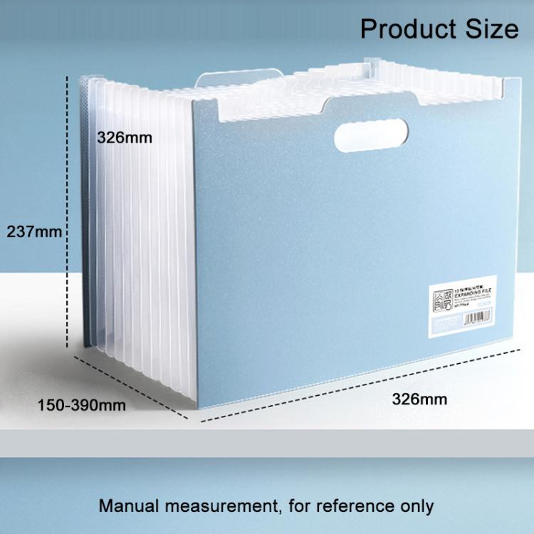 A4 Portable Multiple Compartments File Folder with Index Tabs