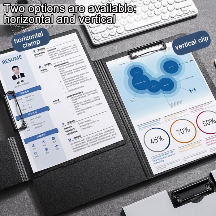 A4 Horizontal Foldable File Board, Horizontal (Black), Horizontal (Dark Blue), Horizontal (Light Grey), Horizontal (Dark Green)