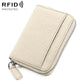 KB29 Genuine Leather RFID Zipper Accordion Card Holder
