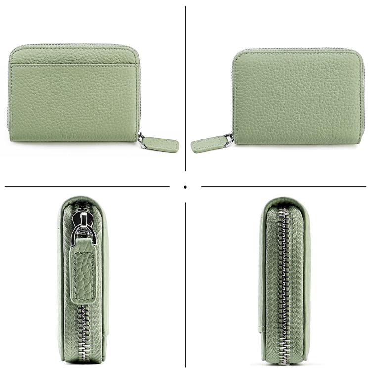 KB29 Genuine Leather RFID Zipper Accordion Card Holder