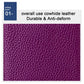 Purple cowhide leather wallet texture close-up with pebbled grain