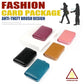 Assorted RFID leather card wallets with zipper, anti-theft style, multiple colors