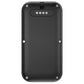 GPS location tracker back panel, black with charging contacts and mounting screws