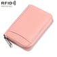 KB301 RFID Anti-theft Genuine Leather Zipper Card Bag