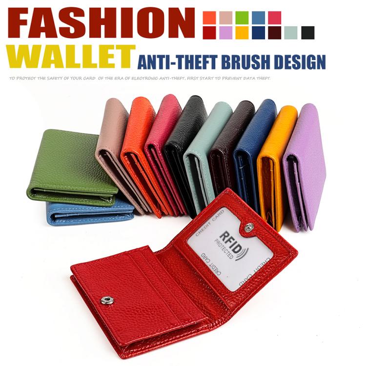 KB150 RFID Anti-theft Genuine Leather Business Card Bag