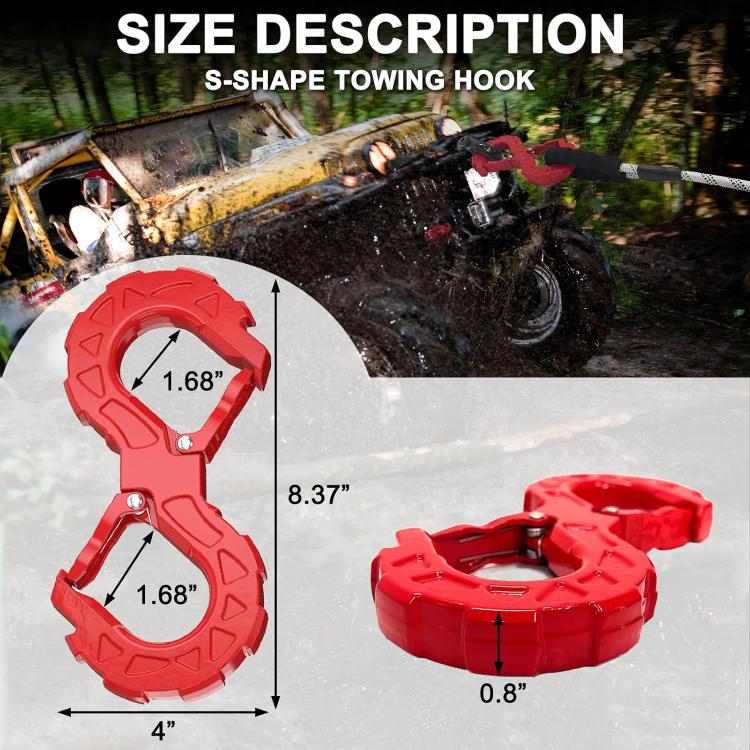 Car Integrated Multi-functional High-strength S-shaped Trailer Tow Hook Hitch