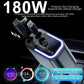 F9 Car MP3 Bluetooth Player Fast Charger with Retractable Cable, F9 with Retractable Cable