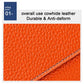 Orange leather texture close-up for accordion zipper coin purse