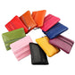 Leather double-zip key and coin purse in mixed colors, assorted wallets