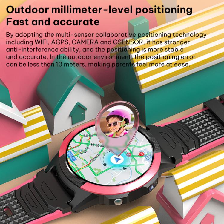 FA56 1.28-inch Screen 4G Network GPS Tracking Kids Smart Watch, Eurasia-Africa Version, American Version