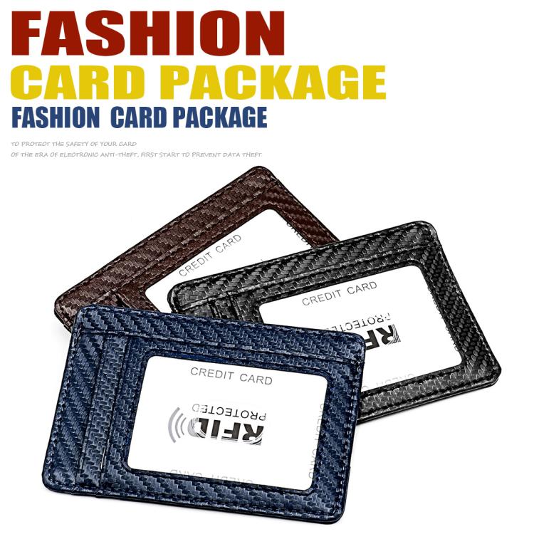 RFID card package with multiple anti-theft card holders in dark and blue colors