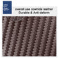 Brown woven carbon-fiber style fabric surface for an RFID card holder